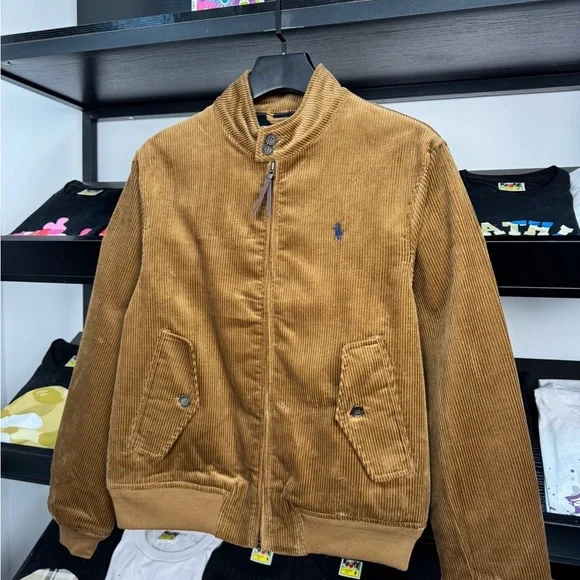Ralph Lauren Men's Brown Corduroy Bomber Jacket